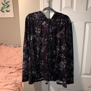 Lane Bryant livi active peplum zip up hoodie